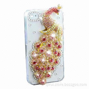 Colorful diamond color change back cover for iPhone 4S